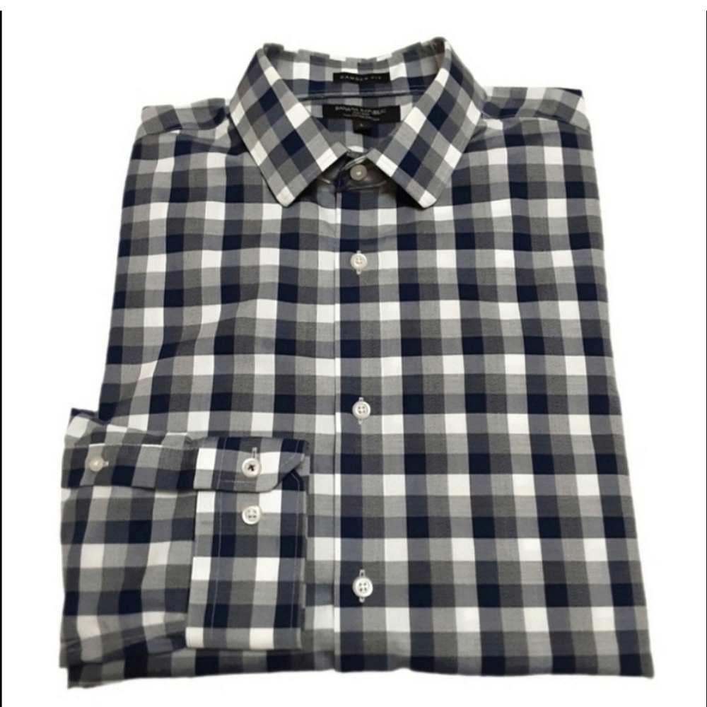 Banana Rebublic Camden Button Up Shirt Mens Large